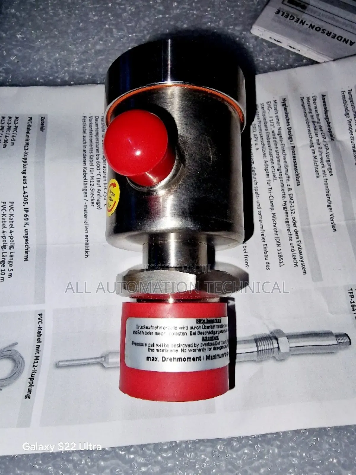 Anderson-negele DAN-HH / S / 7ABS / M12 | Pressure Sensor