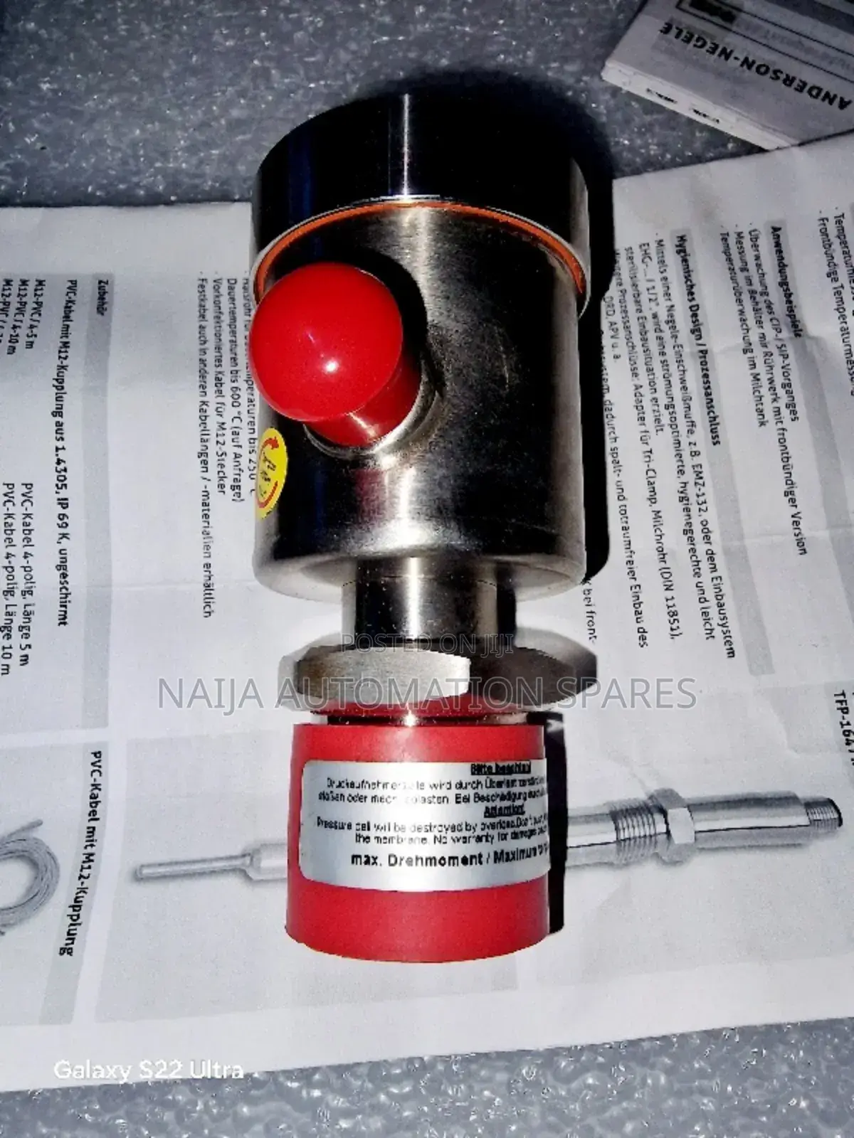 Anderson-negele DAN-HH / S / 7ABS / M12 | Pressure Sensor