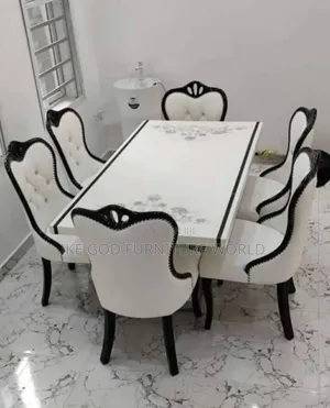 6seater Imported Turkish Marble Dining Table