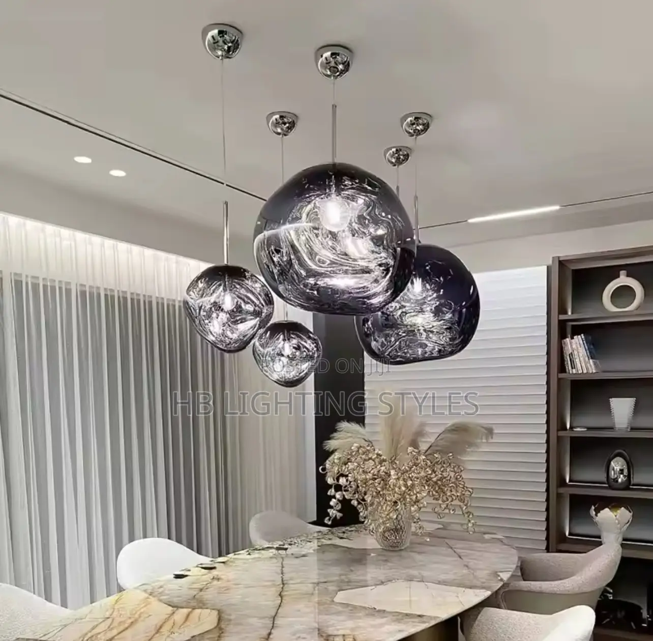 Modern PVC Lava Lamp LED Chandeliers