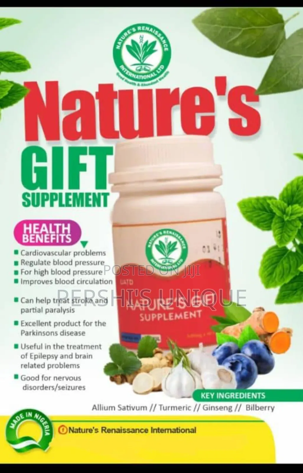 Nature's Gift Capsules and Tea