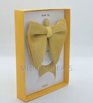 Stylish Classic 3-in-1 Unique Bow Tie, Cufflinks
