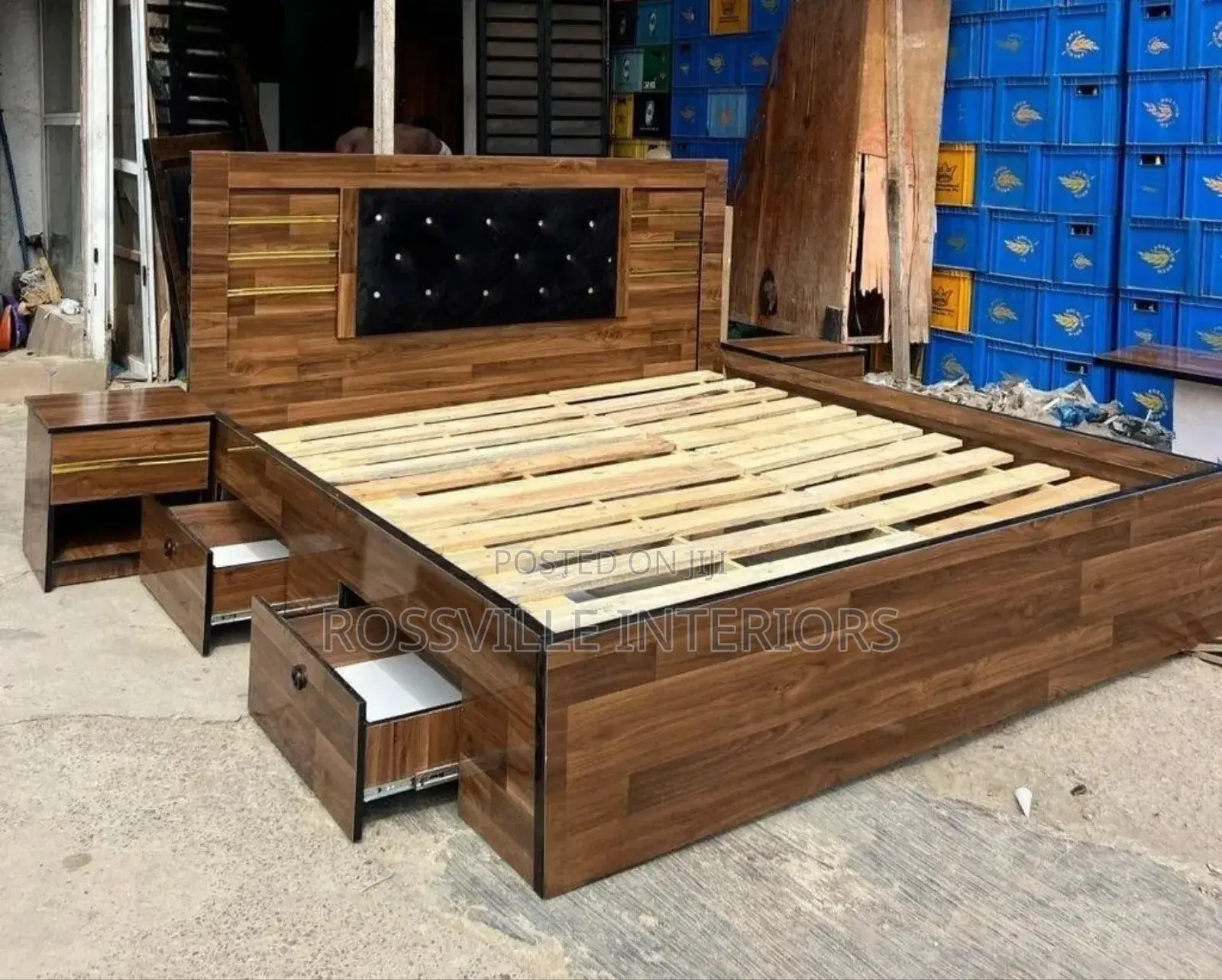 4.5ftby6ft Storage Bedframe