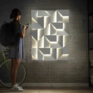 Creativity 3D Model Led Sconce Lamps Wall Art Decor