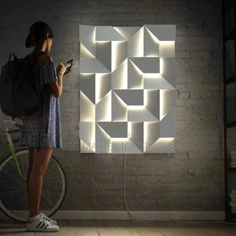 Creativity 3D Model Led Sconce Lamps Wall Art Decor