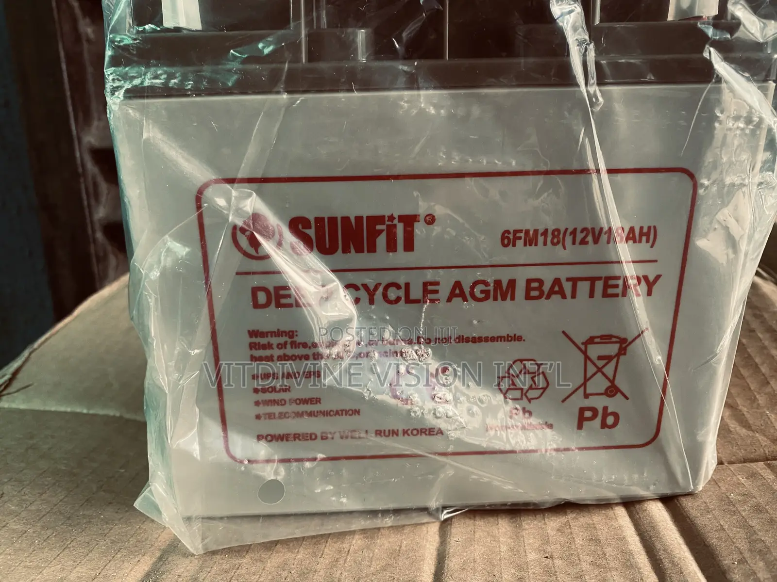 Brit-Elite Ups Battery 12v/18ah Deep Cycle Battery