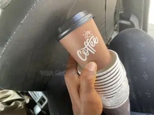 Disposable Coffee Cup With Cover 50pcs