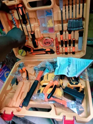 Set of Tools Box With Battery Drill Machine 48V