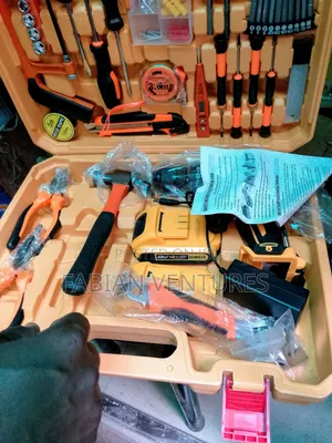 Set of Tools Box With Battery Drill Machine 48V