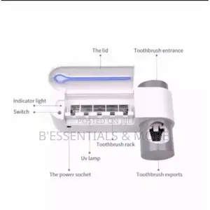 UV Light Toothbrush Steriliser and Toothpaste Holder