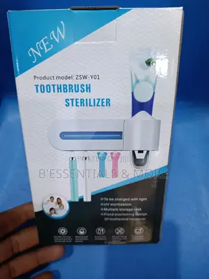 UV Light Toothbrush Steriliser and Toothpaste Holder