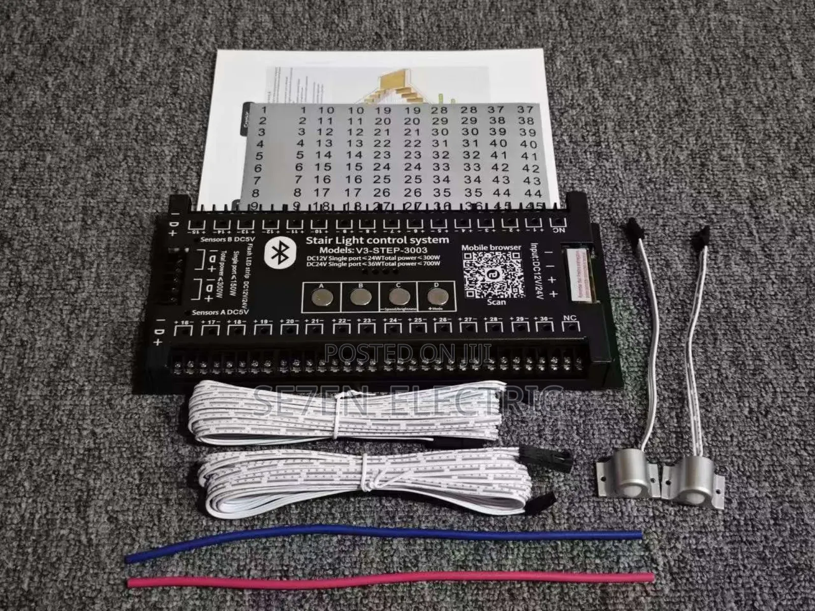 Staircase Sensor Controller With Running Sensor Switch