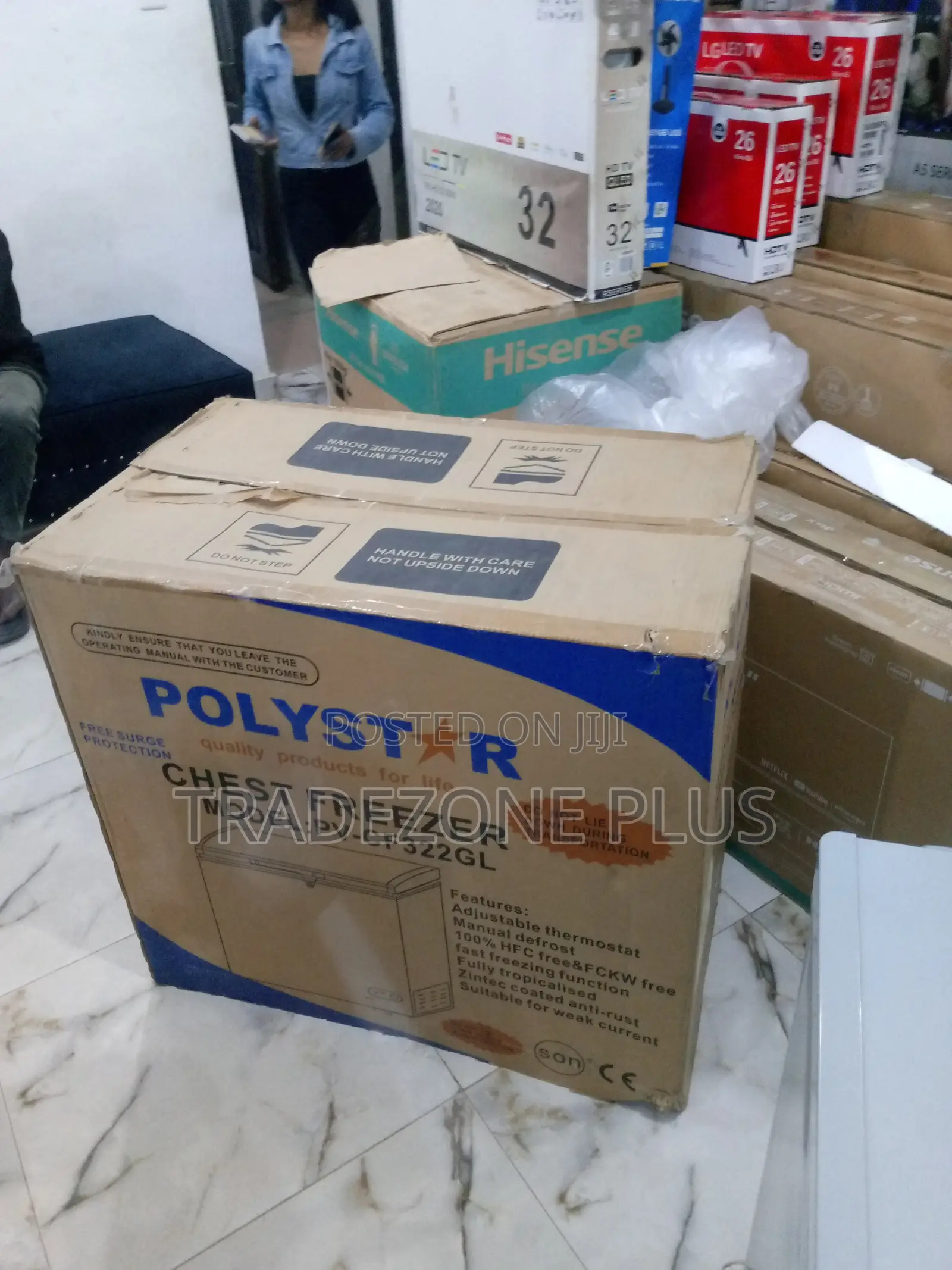Effective Polystar 200L Sliding Glass Door Chest Freezer