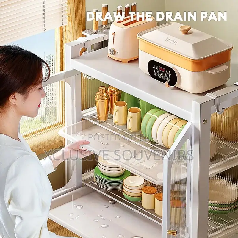 Multifunctional Countertop Rustproof Kitchen Storage Rack