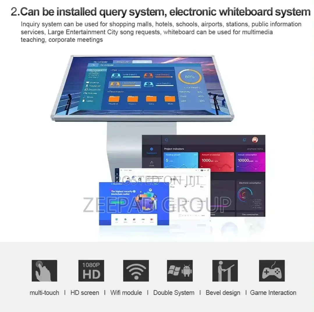 55 Inch Windows 4th Generation 4+128G LCD Touch Horizontal