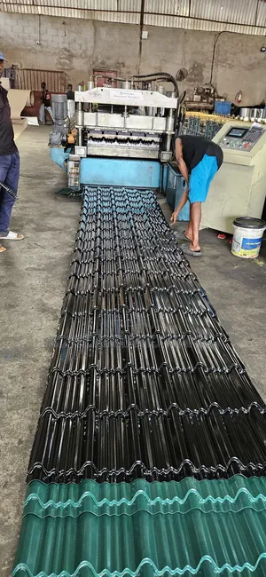 Step Tiles Roofing Sheet Black