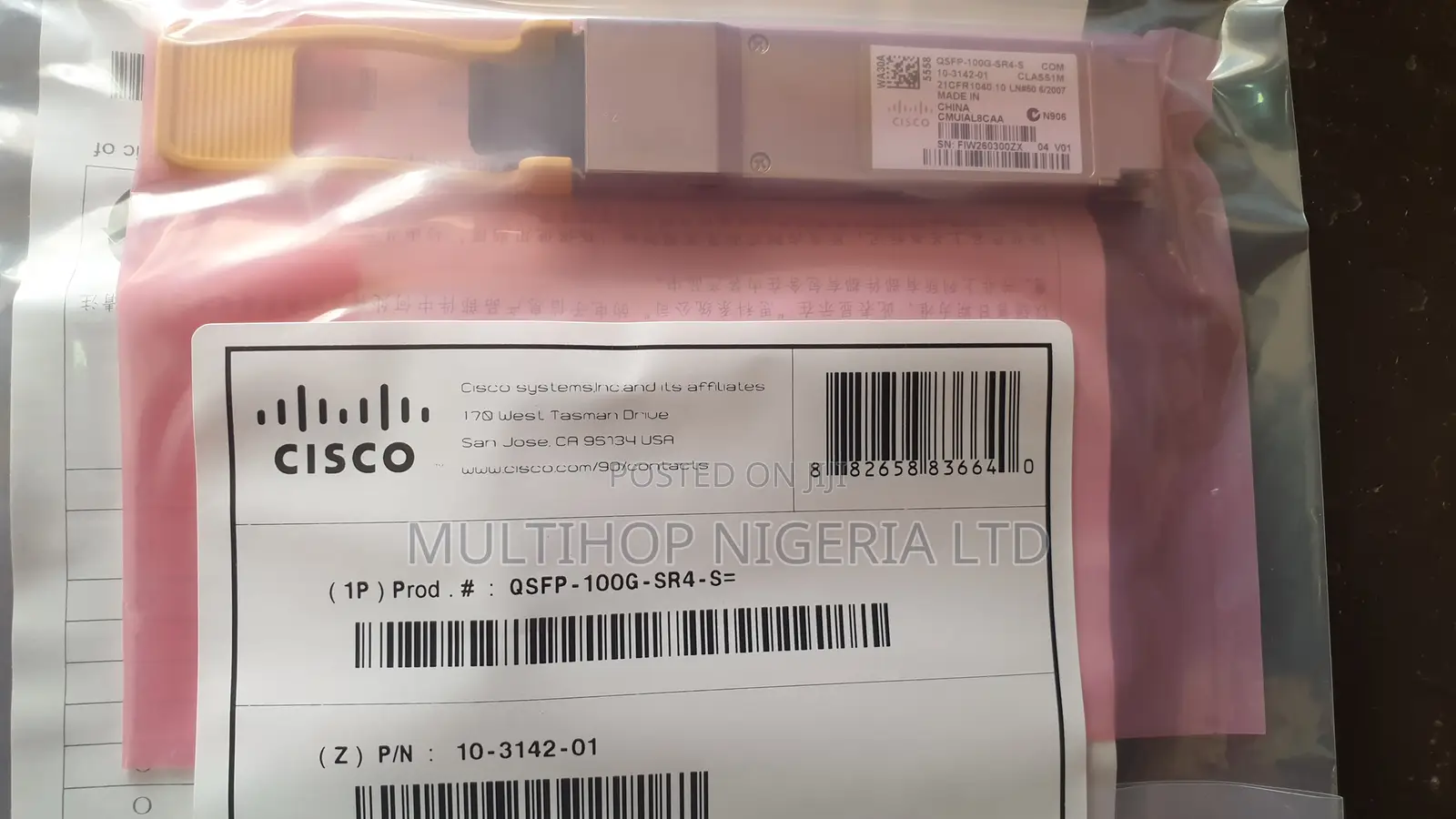 Cisco QSFP-100G-SR4-S Transceiver Module