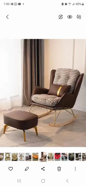 Comfortable Rocking Chair With Footrest