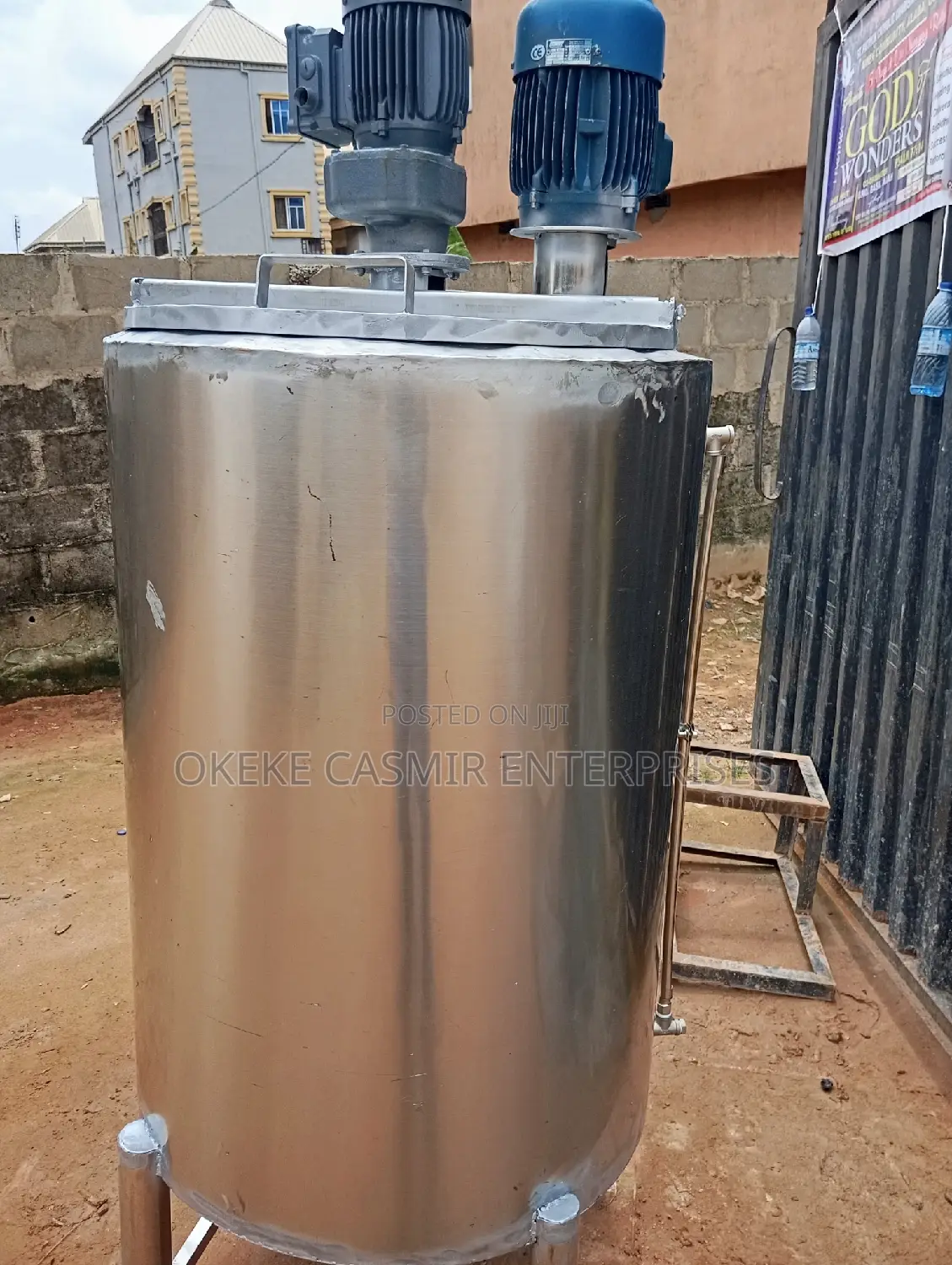 Pasteurizer Homogeniser Tank 500L