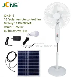 Jons Solar Rechargeable Standing Fan /Solar Panel and Bulbs