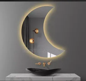 Moon Shape Wall Mount Led Mirror