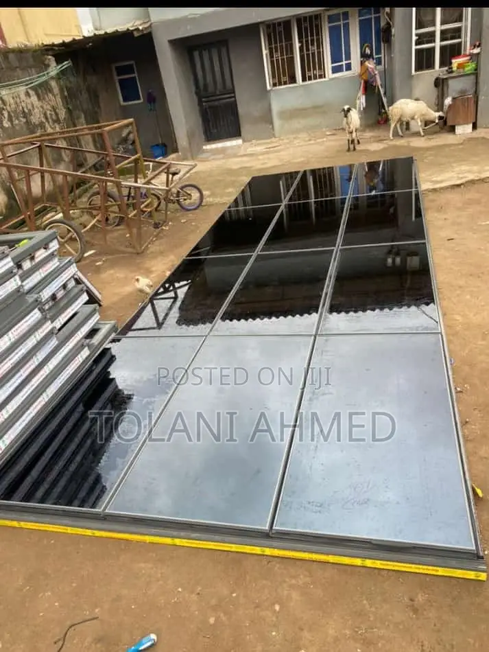 Frameless Window Attached With Burglary