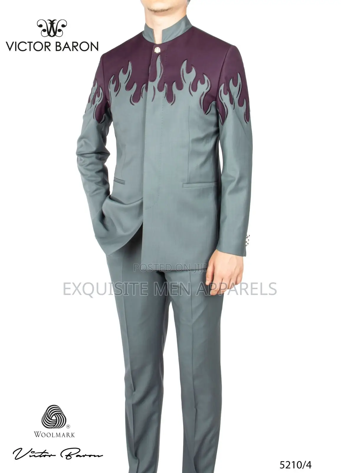 High Quality Italian Victor Baron Safari Men’S Suit