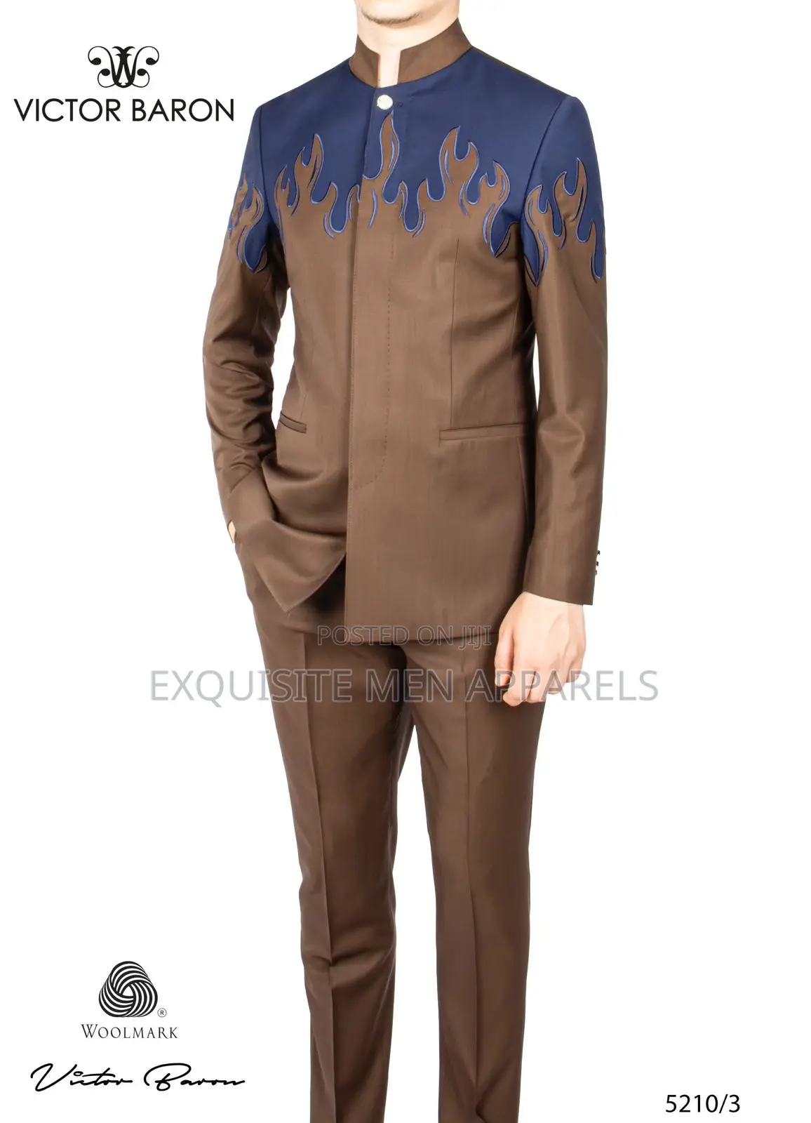 High Quality Italian Victor Baron Safari Men’S Suit