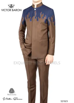 High Quality Italian Victor Baron Safari Men’S Suit