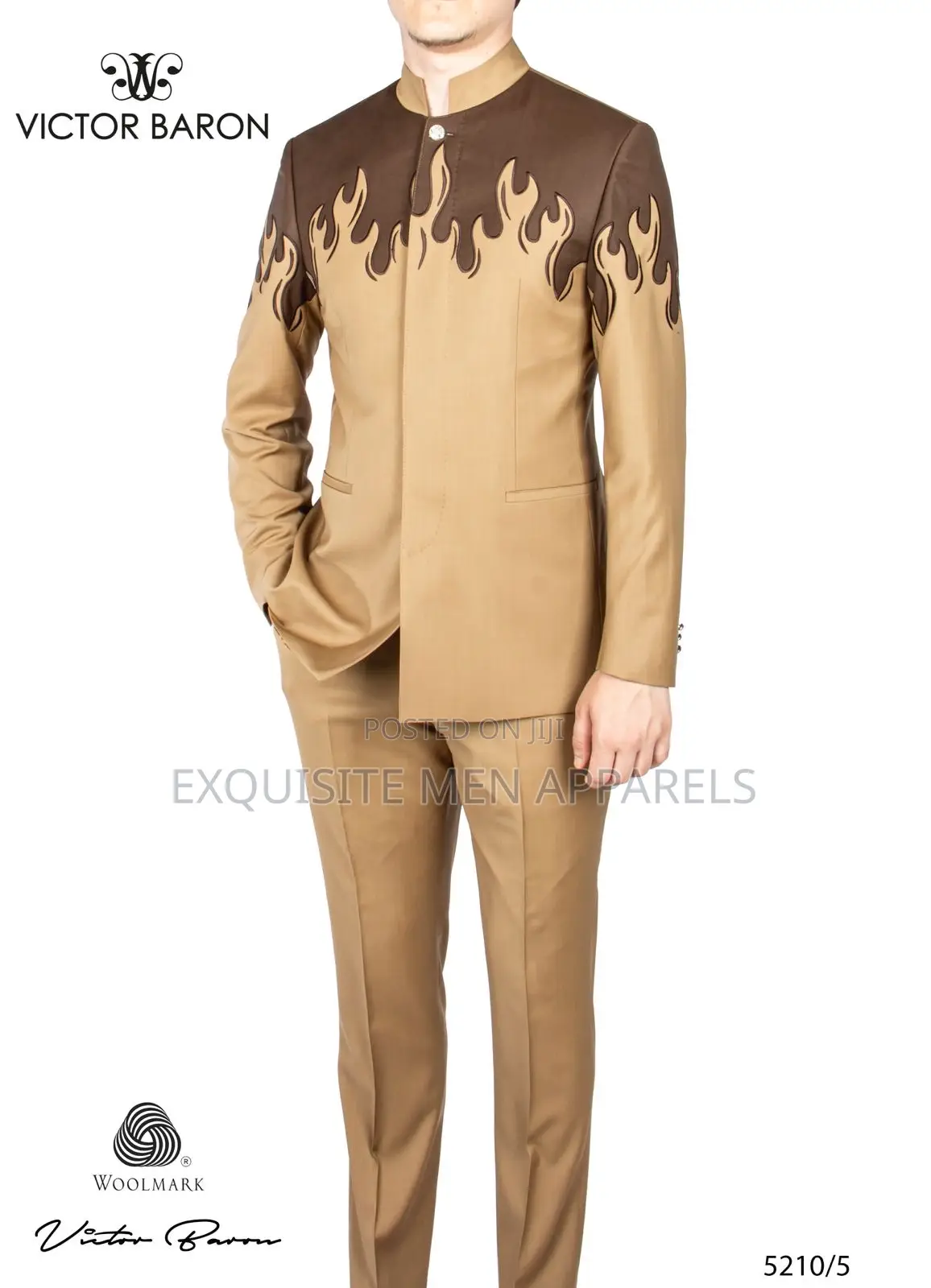 Italian Clerical Victor Baron Safari Men’S Suits