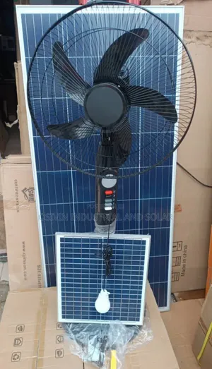 Jons Rechargeable Solar Standing Fan/Solar Panel