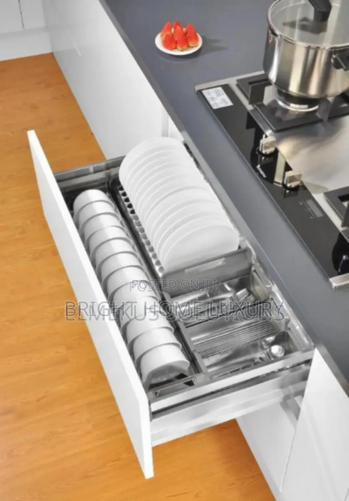 Drawer Plate Rack Organizer 80cm
