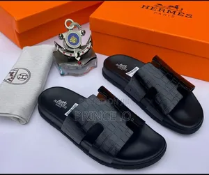 Pure White Hermes Slippers