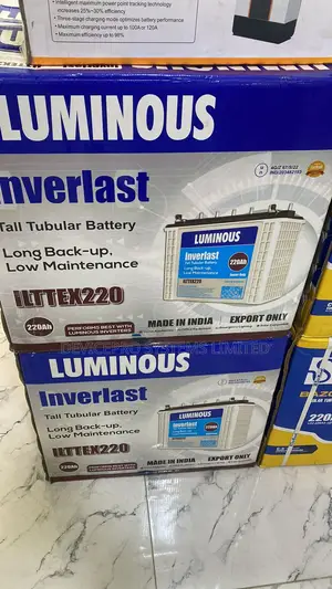Luminous Inverlast 220ah/12v Tubular Battery