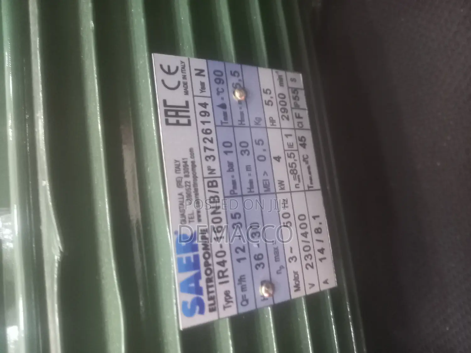 Saer Surface Pump Machine 5hp