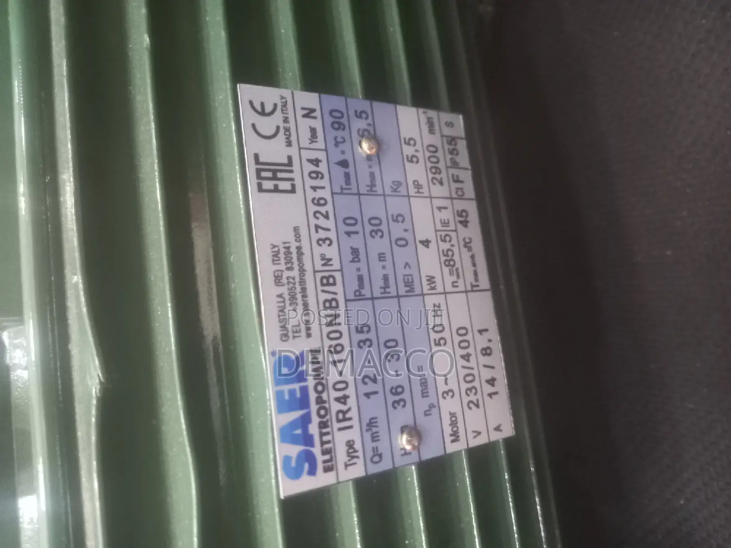 Saer Surface Pump Machine 5hp