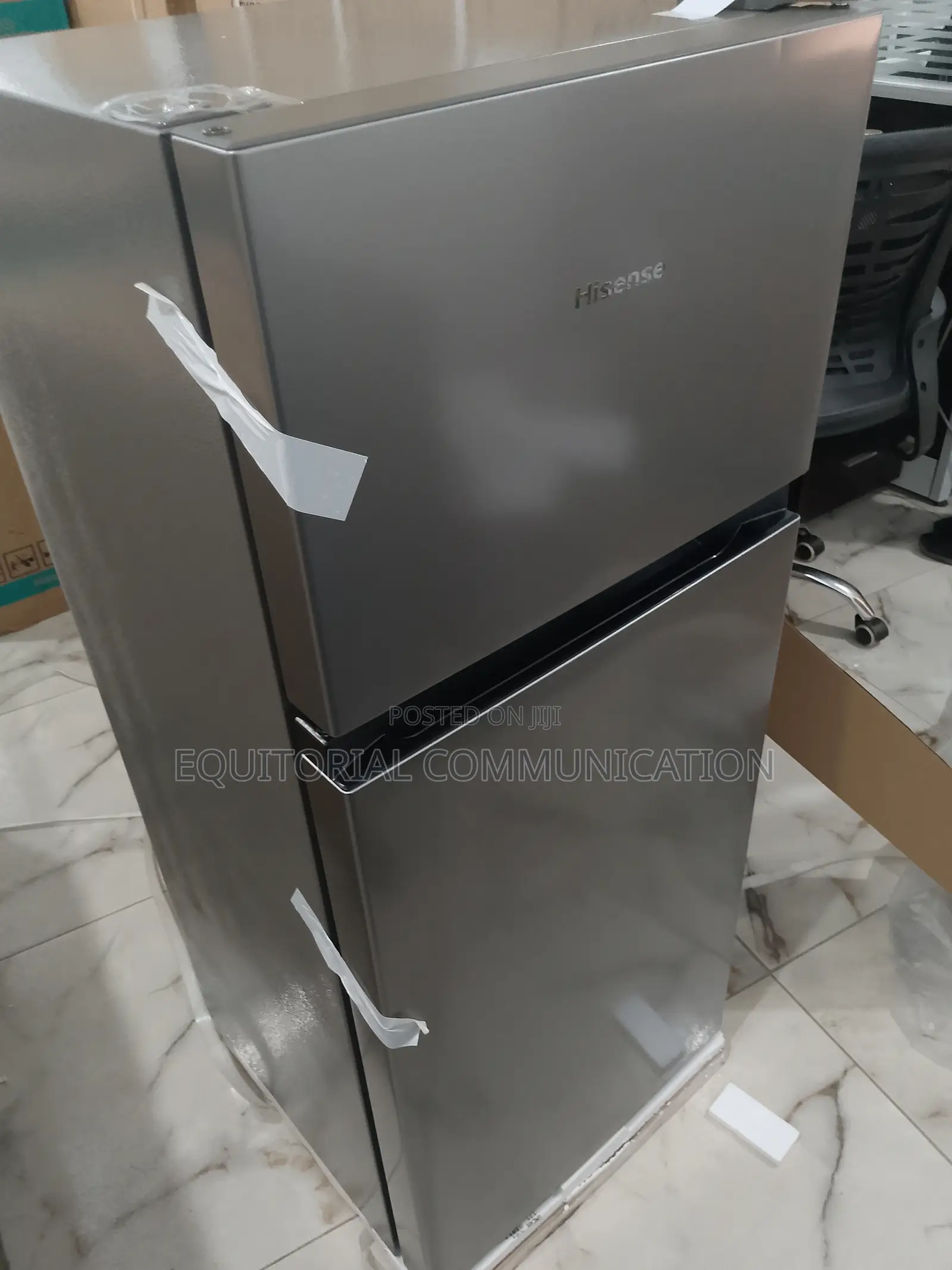 Active Hisense 124l Double Door Refrigerator Silver