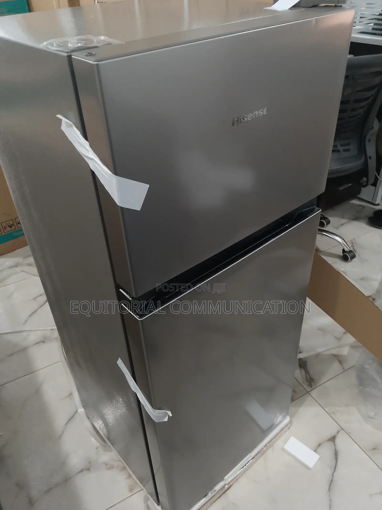 Active Hisense 124l Double Door Refrigerator Silver