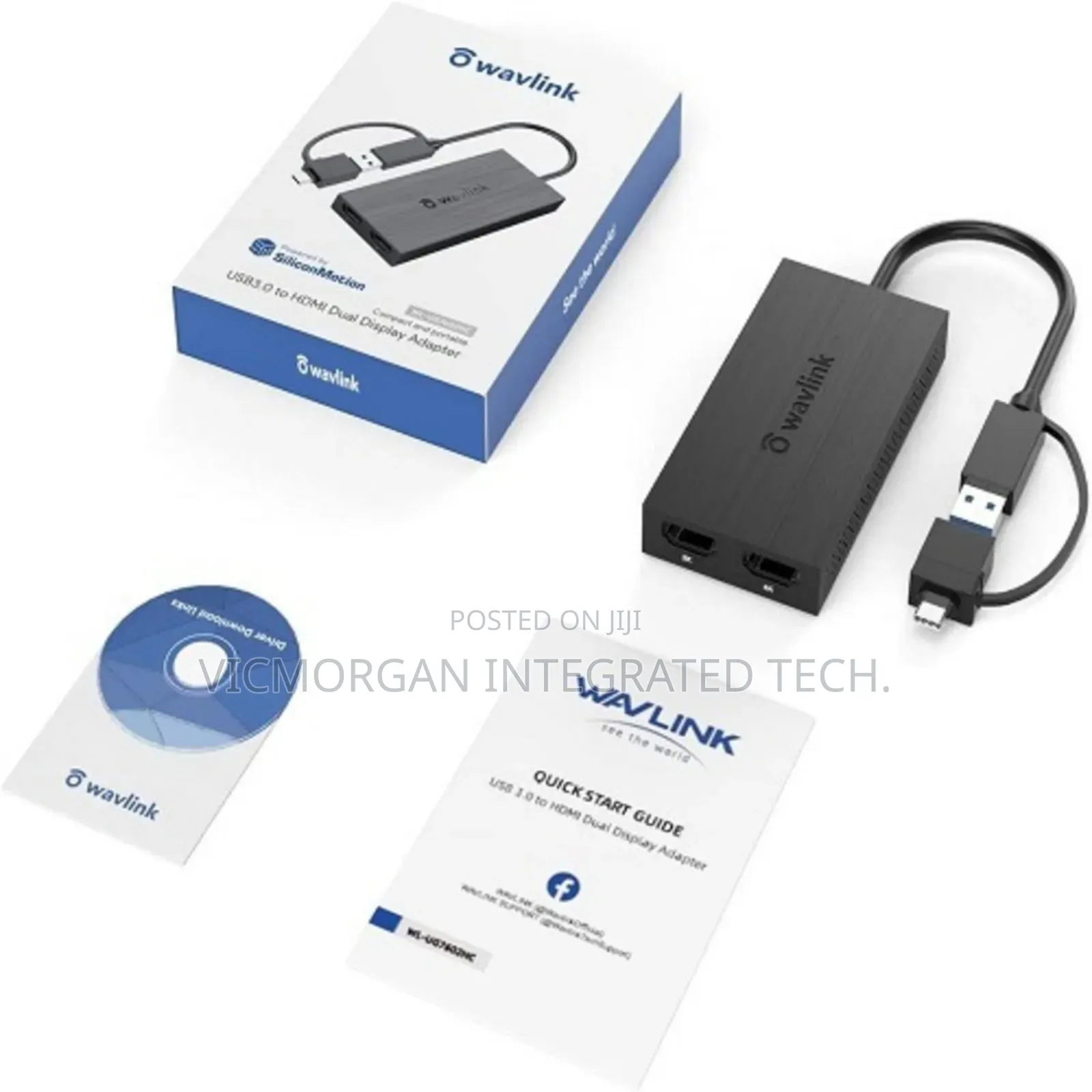WAVLINK USB 3.0 or USB C to HDMI Adapter for Dual Windows