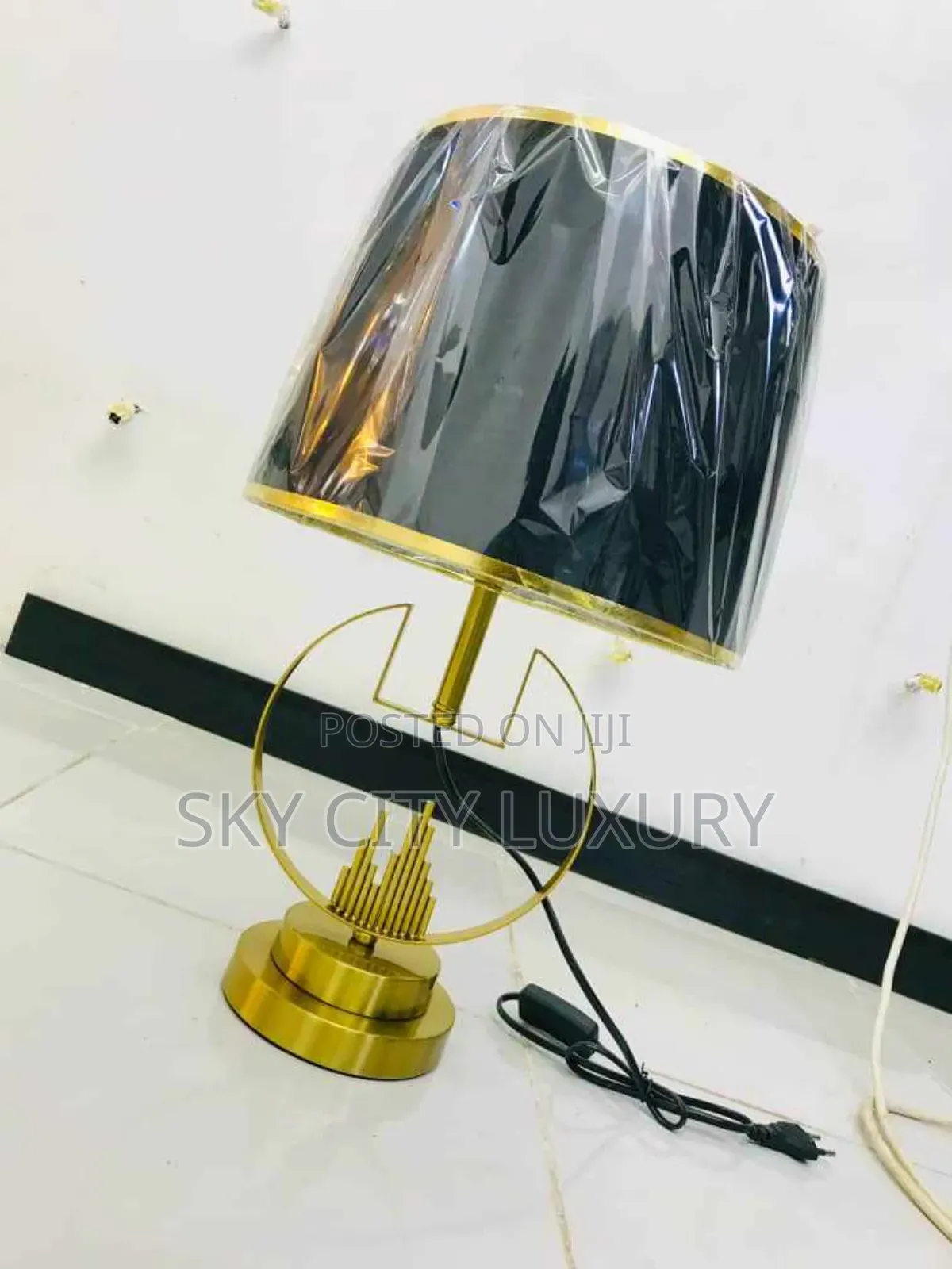 Golden Table Lamp Light