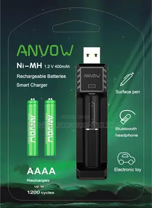 USA Aaaa Batteries, Anvow Rechargeable Aaaa Batteries