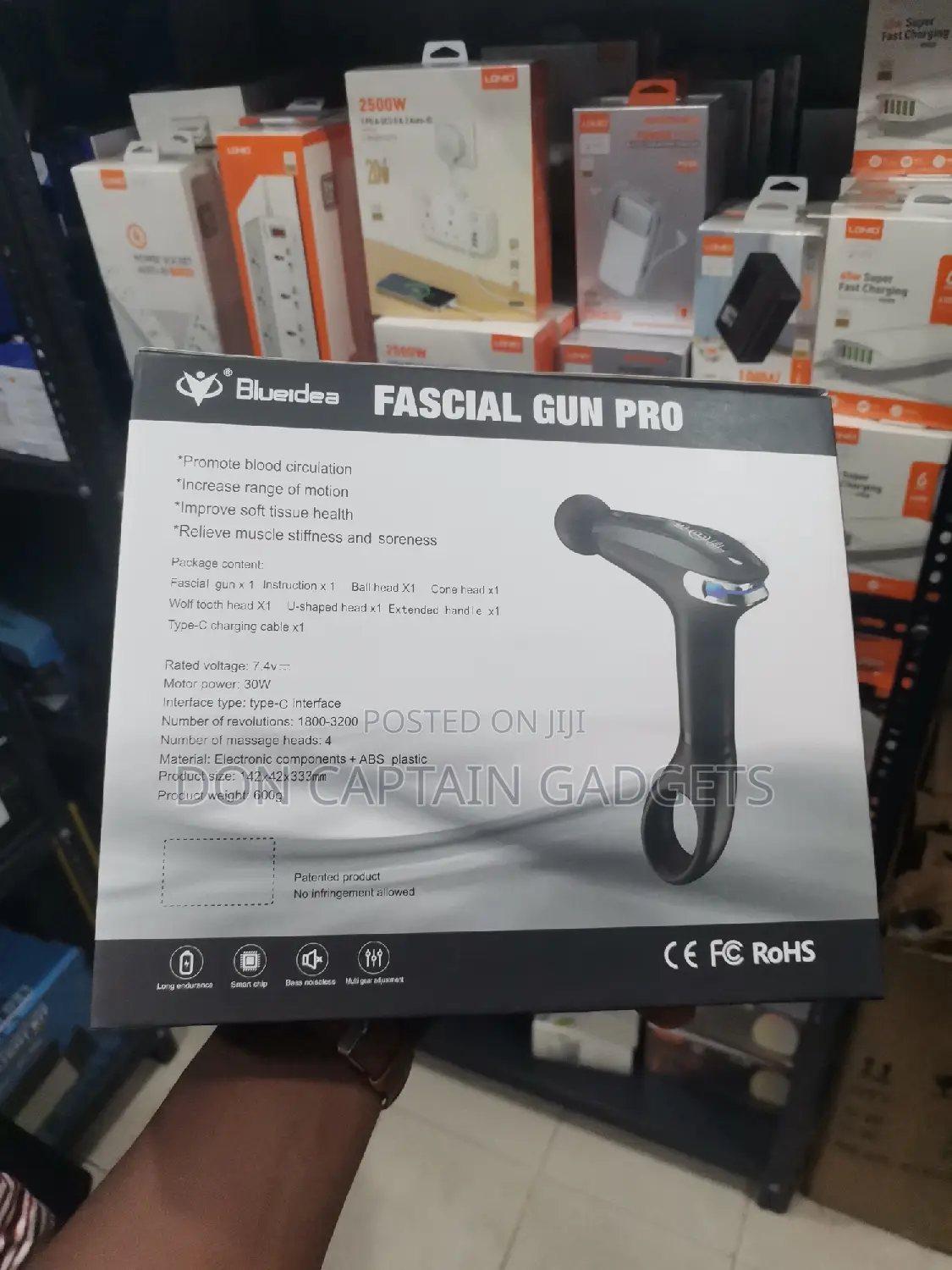 Massage Gun Vibrator Fascial Gun Pro