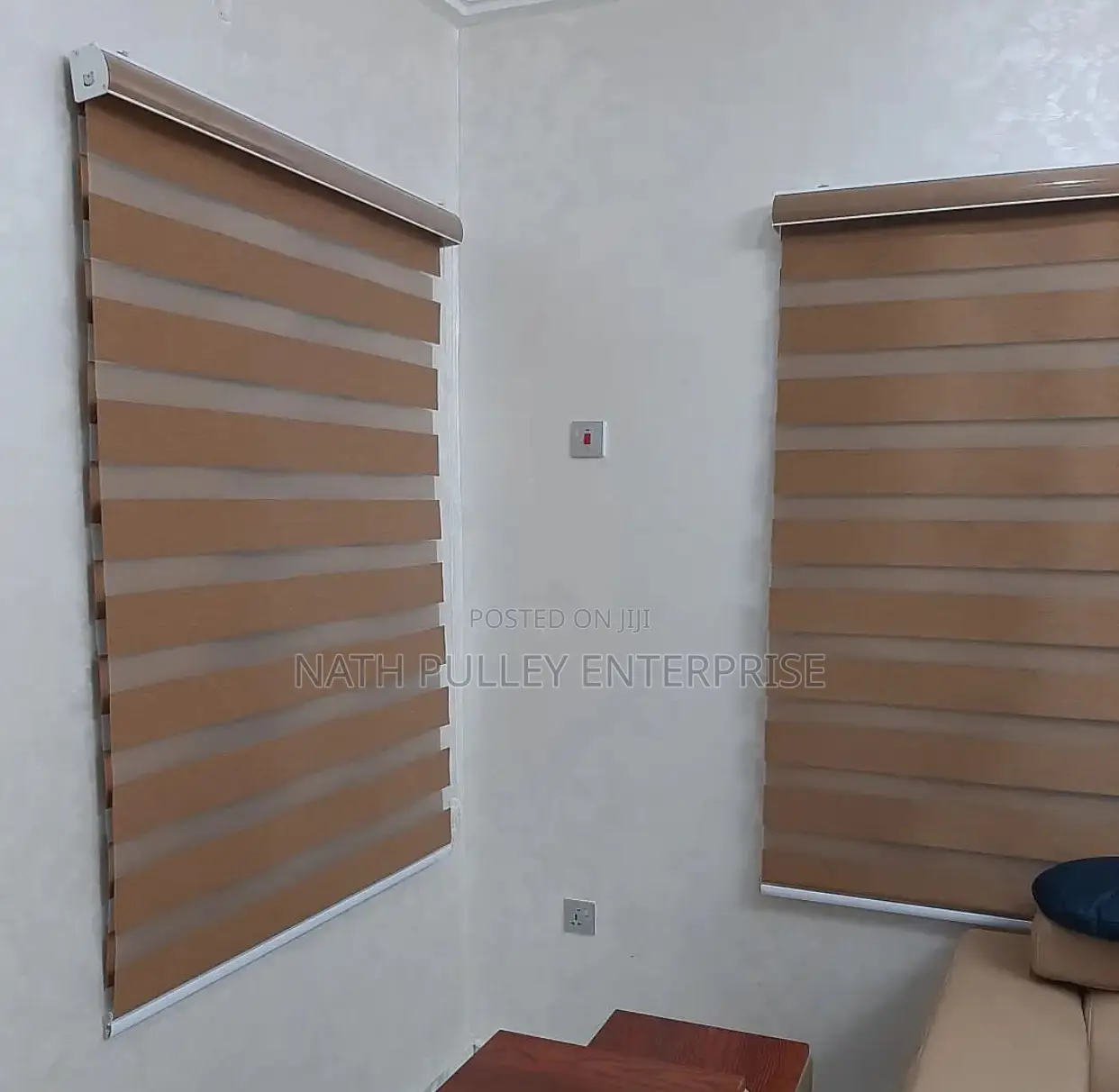 Brown Zebra Blinds