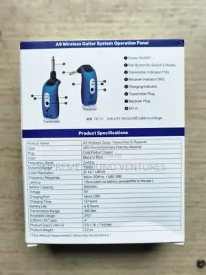 A9 Wireless Guitar Systems