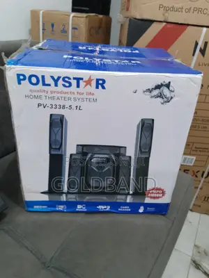 Sleek Poly Star Sound Bar System "Pv-3338-5.1l"