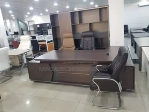 Director Office Table Shelf and Chair's