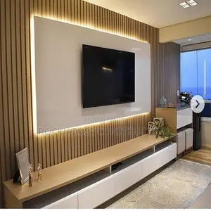 Flute Panel and Marble Sheet Wall Cladding
