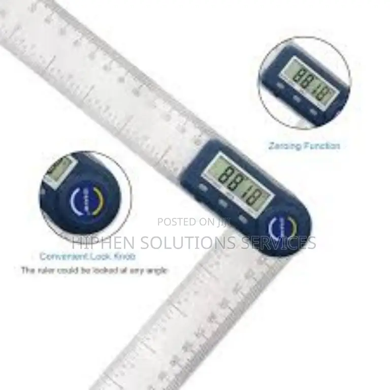 200mm Electronic Digital Display Angle Ruler Stainless Steel