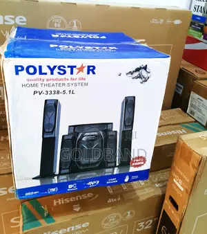 A Premium and Clean Sound Bar System "Polystar Pv-3338-5.1l"