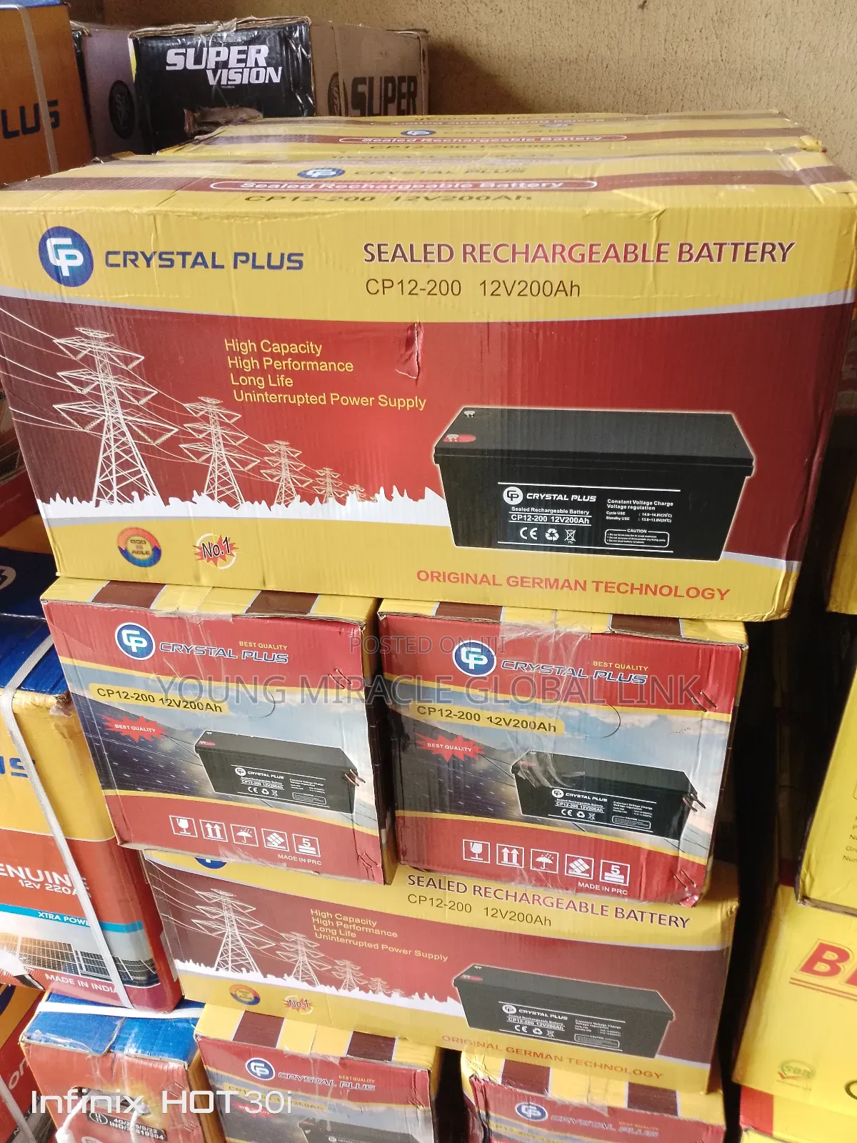 Original Indian Deep Cycle Battery 200ah/12v